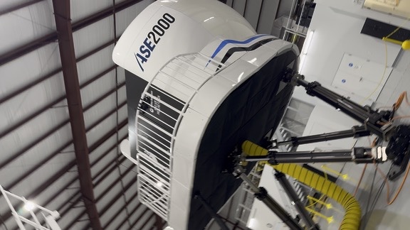 ASE2000 simulator viewed from below